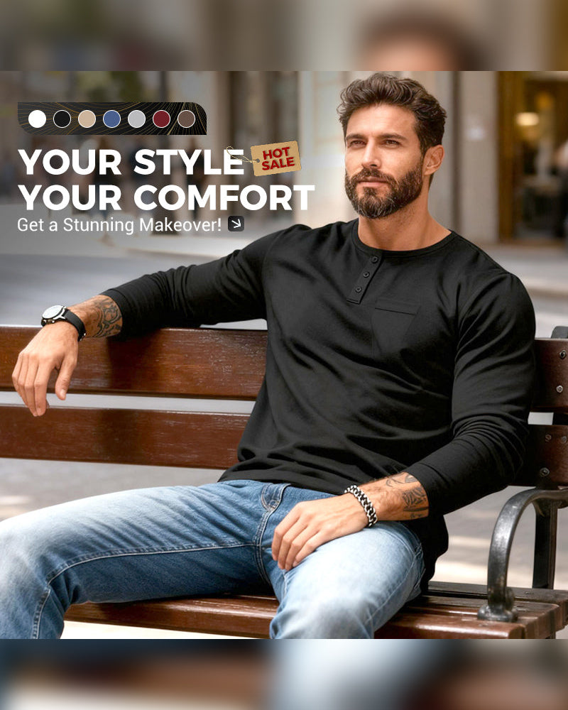 Top Atmungsaktiv Pullover Langarm Herren