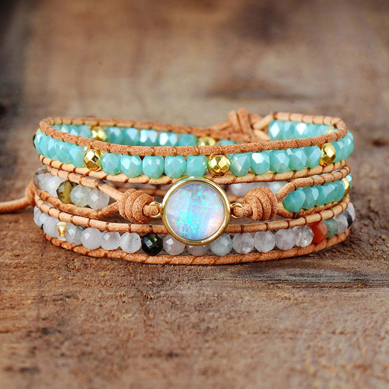 Boho Geflochtenes Perlenarmband