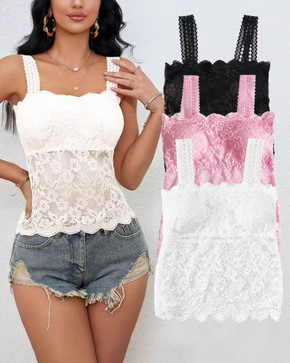Camis Top Einfarbig Bandeau