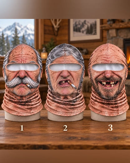 Maske Lustig 3d Mürrischer Alter Mann Ski