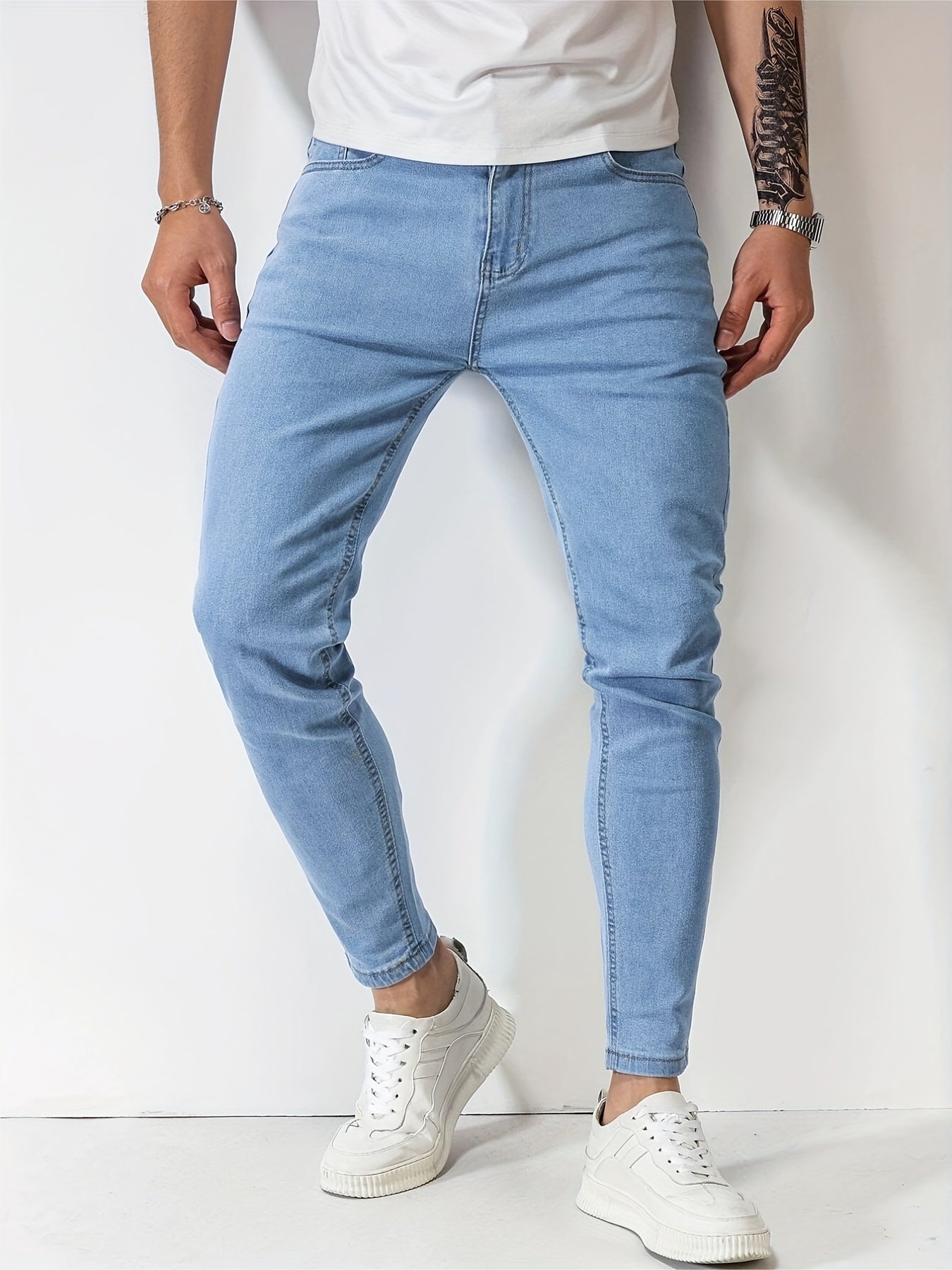 Light blue slim fit jeans - Finn