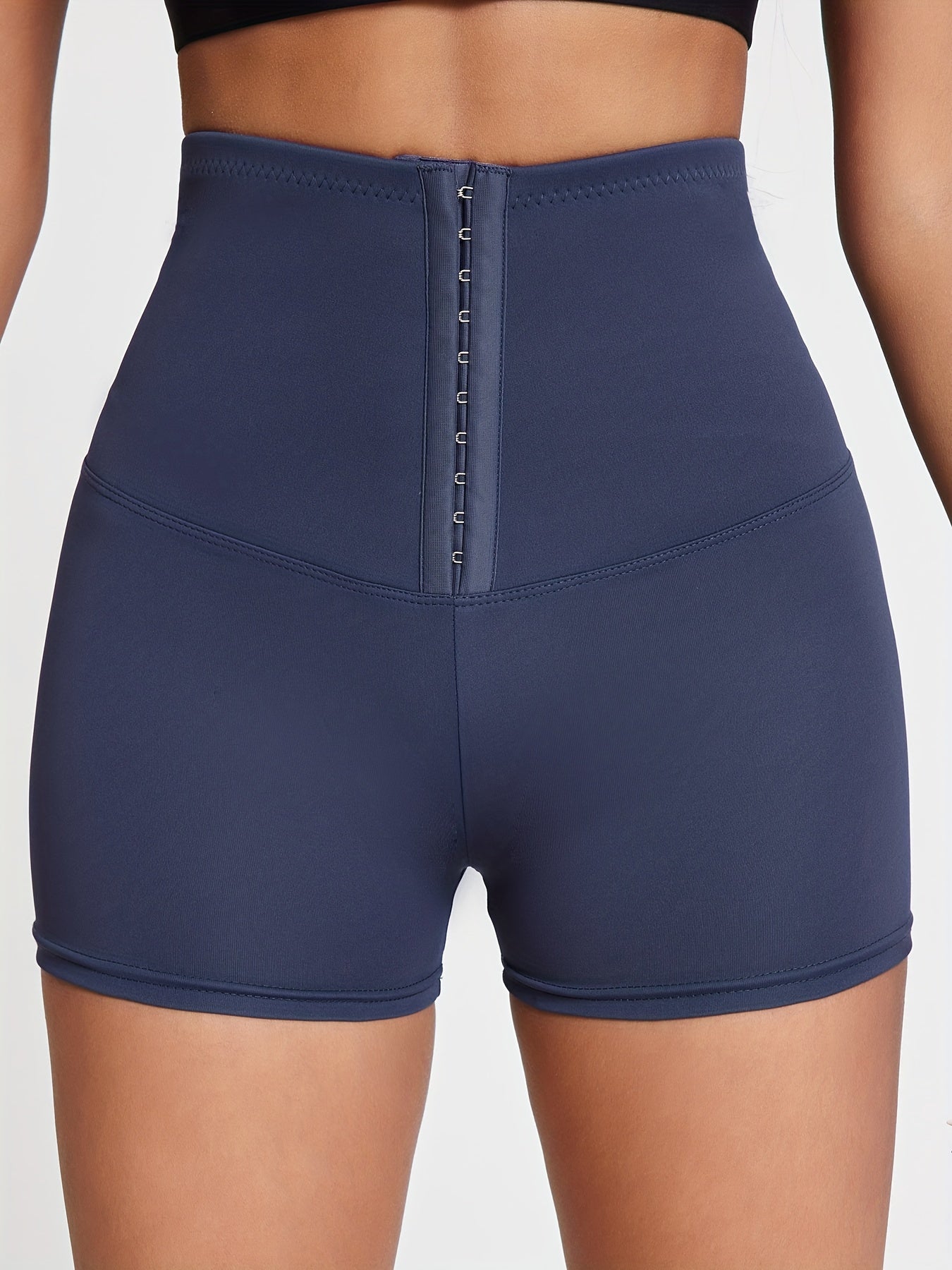 Sporty blue shorts with zip - Mila