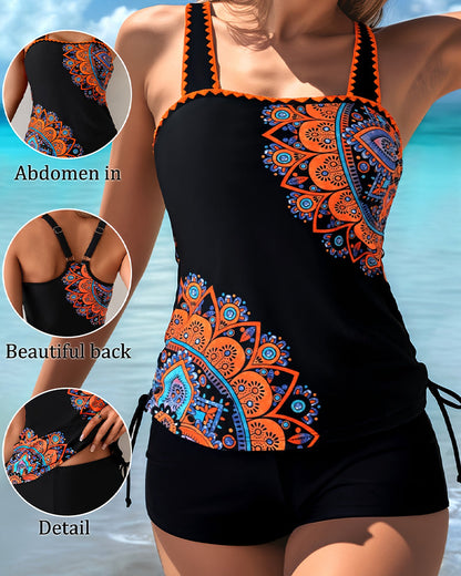 Tankini Positioniert Gedruckt