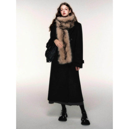 Brown Faux Fur Winter Scarf for Women - Samantha