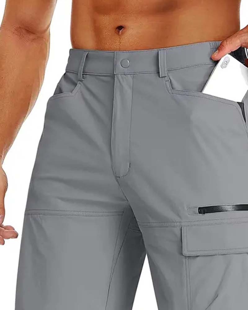 Herren Hose Outdoor Cargotasche Lässig