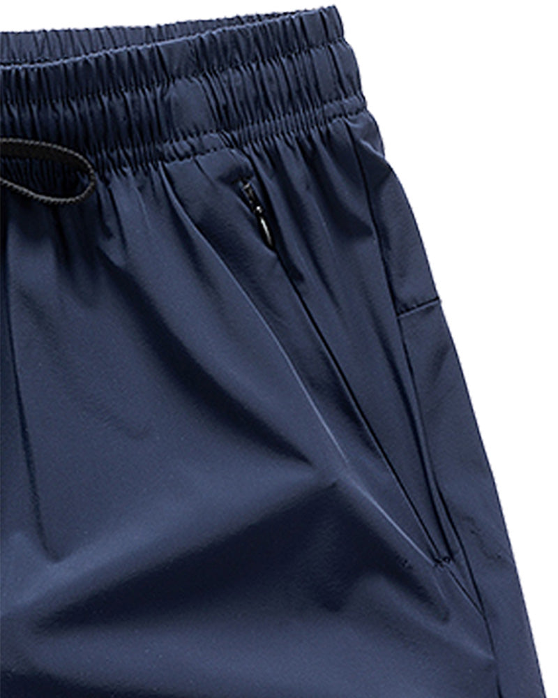 Shorts Männer Elastischer Bund Tasche Schnelltrocknend Eis-Seide Sport