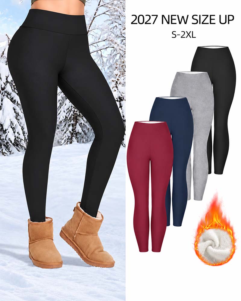 Winter Dick Hohe Taille Warme Leggings Yogahosen