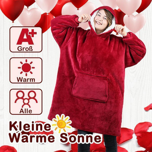 Ultra-Weiche & -Bequeme Decke Sweatshirt Dunkelrot