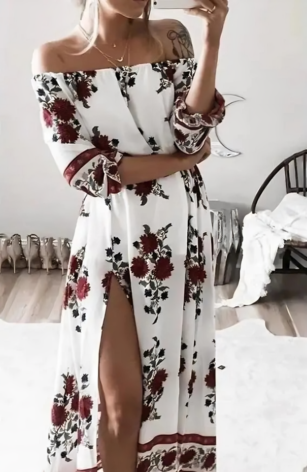 White floral dress - Anna