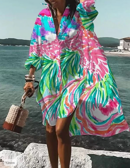 Lara Splash – Colorful summer dress with vibrant print 