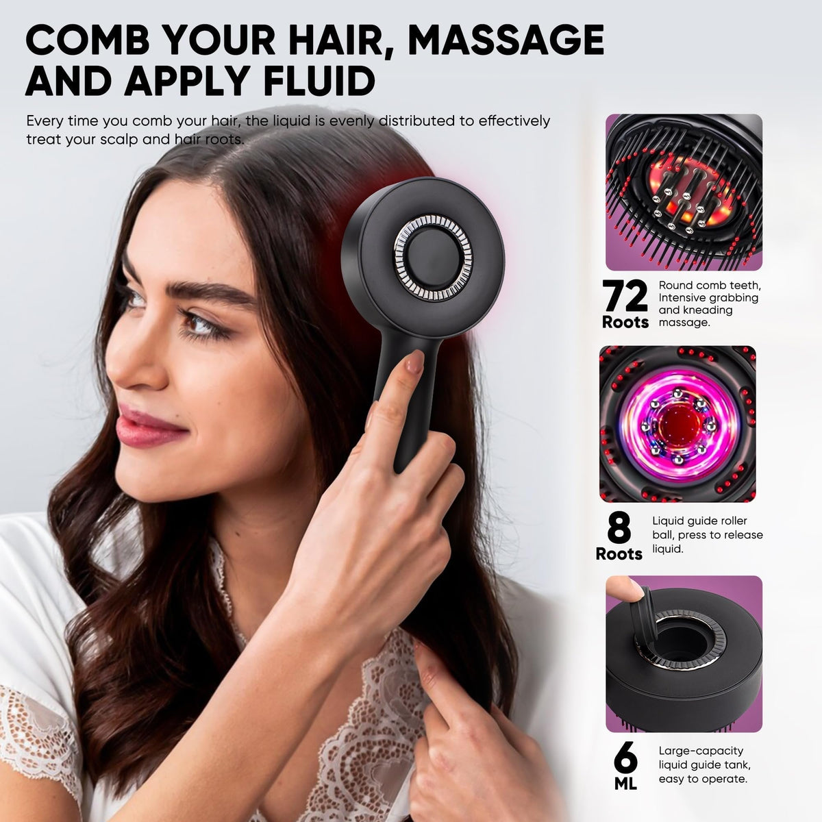2026 HOT SALE 💥 Electric Guided Liquid Conditioning Hair Massage Comb