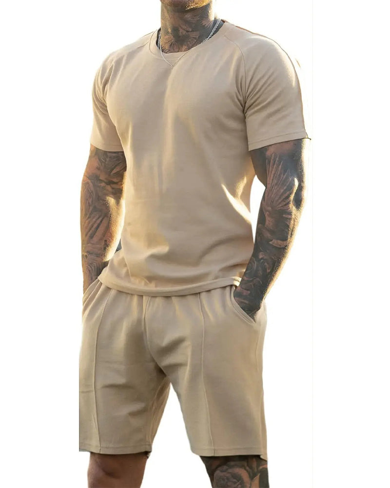 Set Rundhals Casual Sportlich