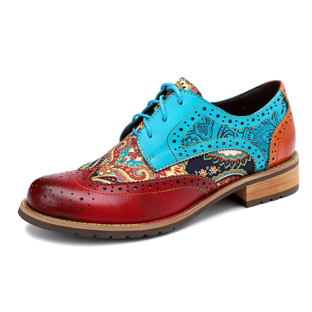 Wonderland Brogue-Lederschuhe