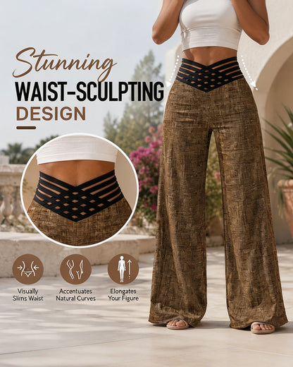 Hose Hohe Taille Lässig Trendy Weites Bein