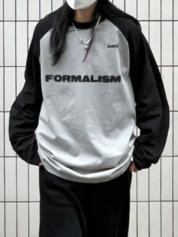 Vintage Striped Street Loose Sweatshirts