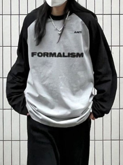 Vintage Striped Street Loose Sweatshirts