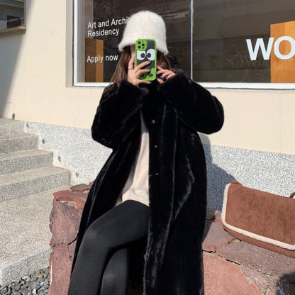 Long Faux Fur Coat for Women - Liana