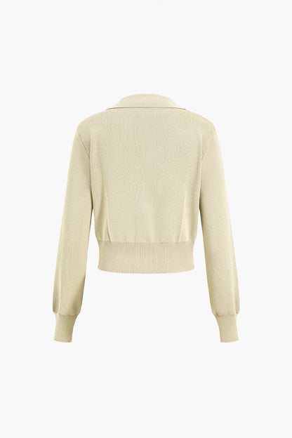 Einfarbiges Vintage Crop Top mit Knopfleiste und Maxirock Set