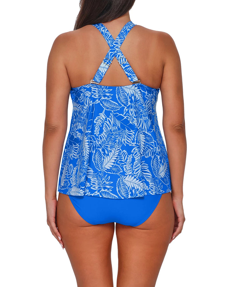 Tankini Top Blumig