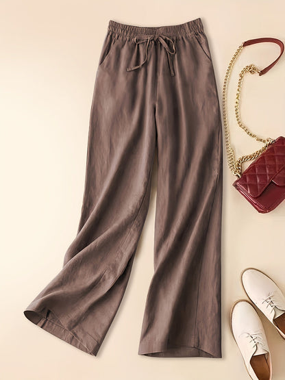 Pantalon en lin gris - Nina