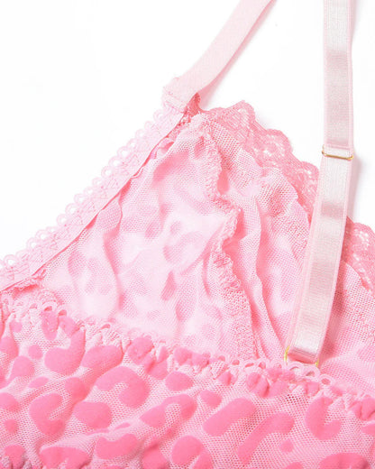 Kleid Durchsichtig Mesh Eng Strumpfhalter