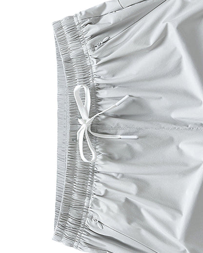 Shorts Männer Elastischer Bund Tasche Schnelltrocknend Eis-Seide Sport