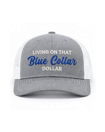Hut Blauer Kragen Dollar Trucker – Stolze Arbeitskleidung Kappe