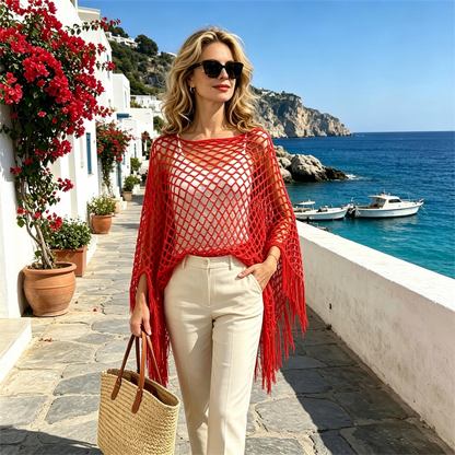 🏆 Last Day Special Price ! 💐Summer Metallic Crochet Cover-Up – Lightweight, Flowy & Effortlessly Stylish summer outfit