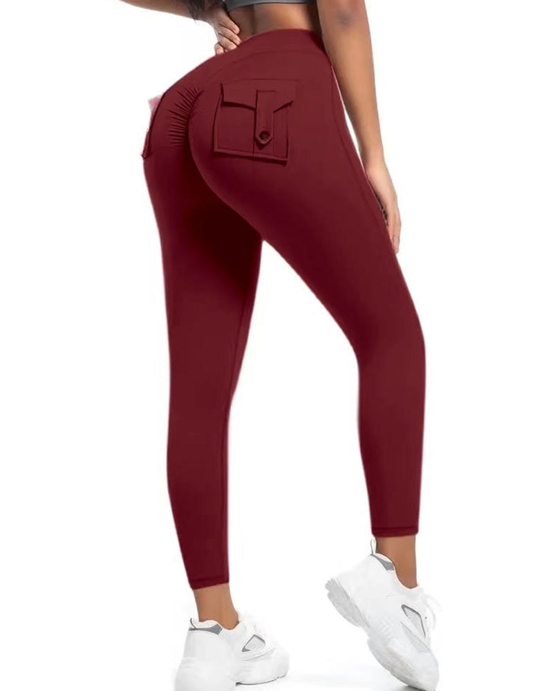 Hose Tasche Einfarbig Slim Fit Yoga