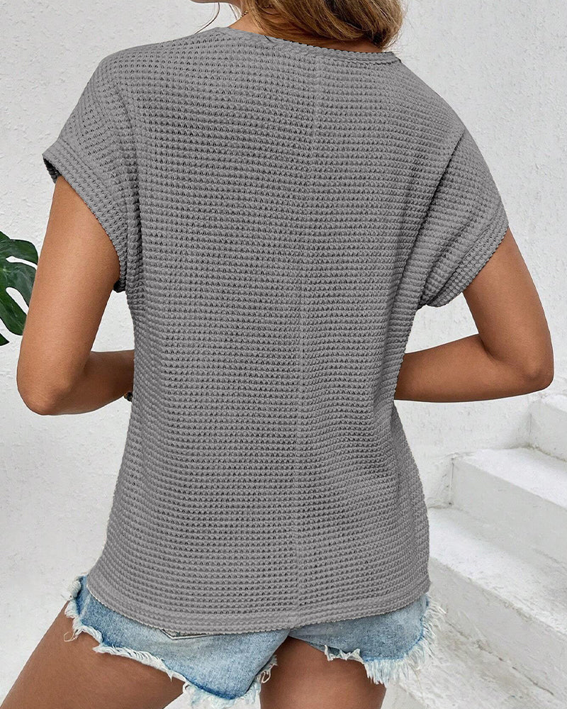 T-Shirt Raglan Netz Hohl Aus Atmungsaktiv