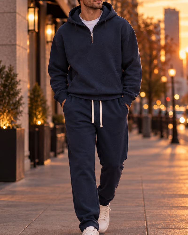 Set Mit Halbzip-Hoodie