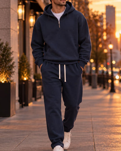 Set Mit Halbzip-Hoodie