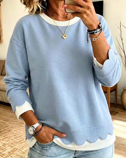 Sweatshirt Muschelkante Falsch Zweiteilig