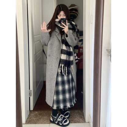 Double Breasted Long Overcoat for Women - Camilla