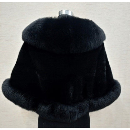 Faux Fur Winter Shawl for Women - Alina