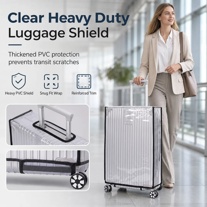 🧳 Transparente Schutzhülle für Koffer
