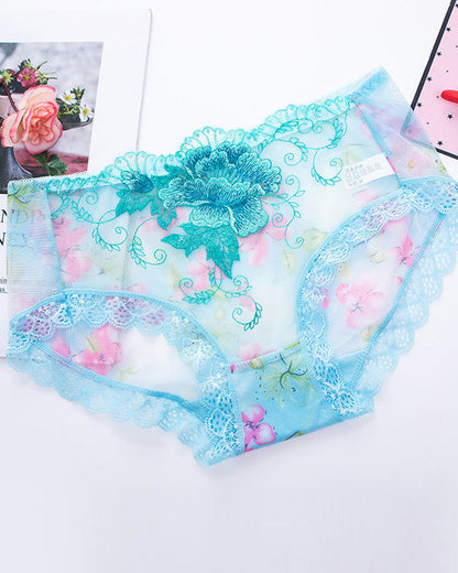Antibakterielle Slip Mit Spitzenstickerei