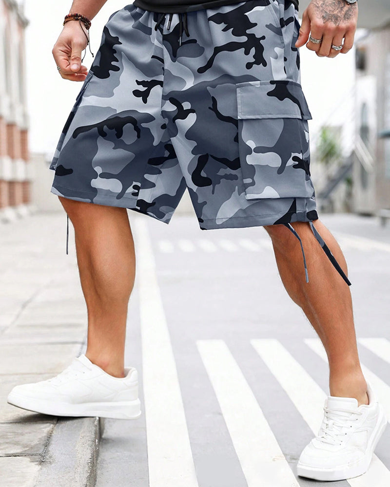 Hose Mit Taschen Camouflage Cargo