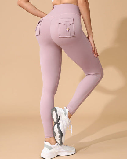 Hose Tasche Einfarbig Slim Fit Yoga