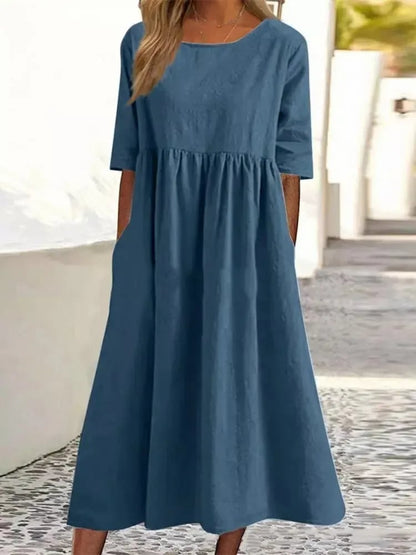 Blaues Maxikleid – Sofia