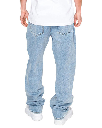 Herren Hose Alles Passt Einfarbig Denim