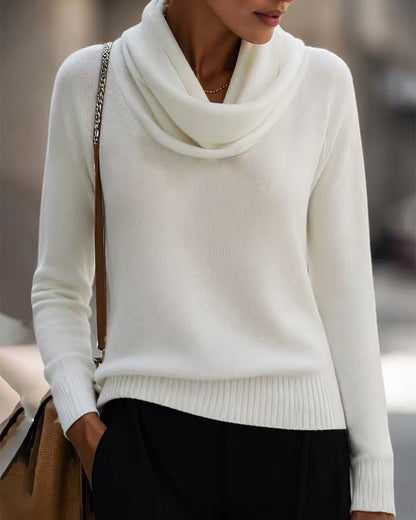 Pullover Mock Neck Slim Fit Langarm