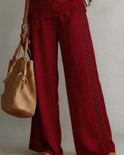 Zweiteiliger Set Hollow Out Halter