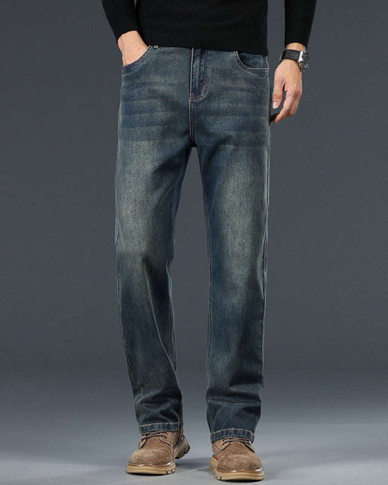 Hose Herren Mittelhoher Bund Vintage