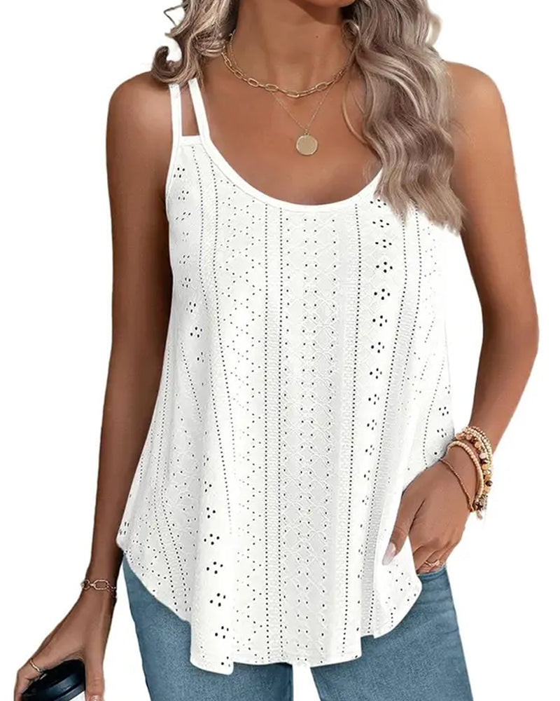 Cami Top Blumenprint V-Ausschnitt