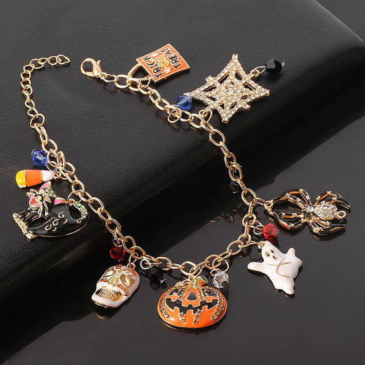 Halloween-Anhänger-Armband Mehrfarbig