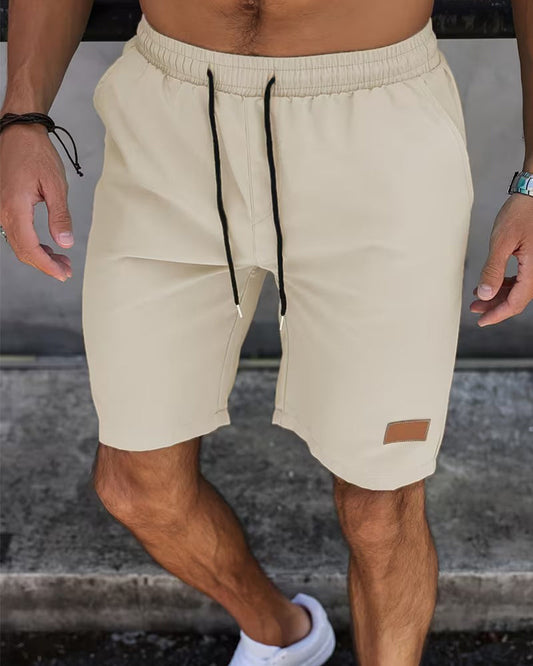 Shorts Leder Etikett Lässig