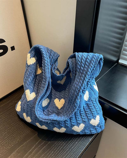 Tasche Wolle Gestrickt Achsel