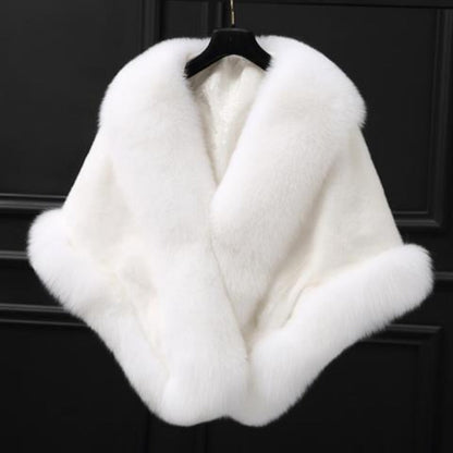 Faux Fur Winter Shawl for Women - Alina