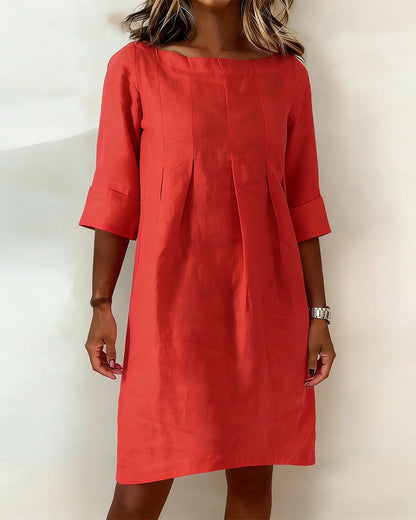 Kleid Casual Leinen Shift